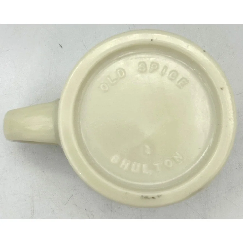VTG‎ Old Spice Shaving Mug & Brush Cup Ship Grand Turk Salem 1786 Shulton USA